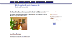 Desktop Screenshot of heilkundigepsychotherapie.com