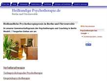Tablet Screenshot of heilkundigepsychotherapie.com